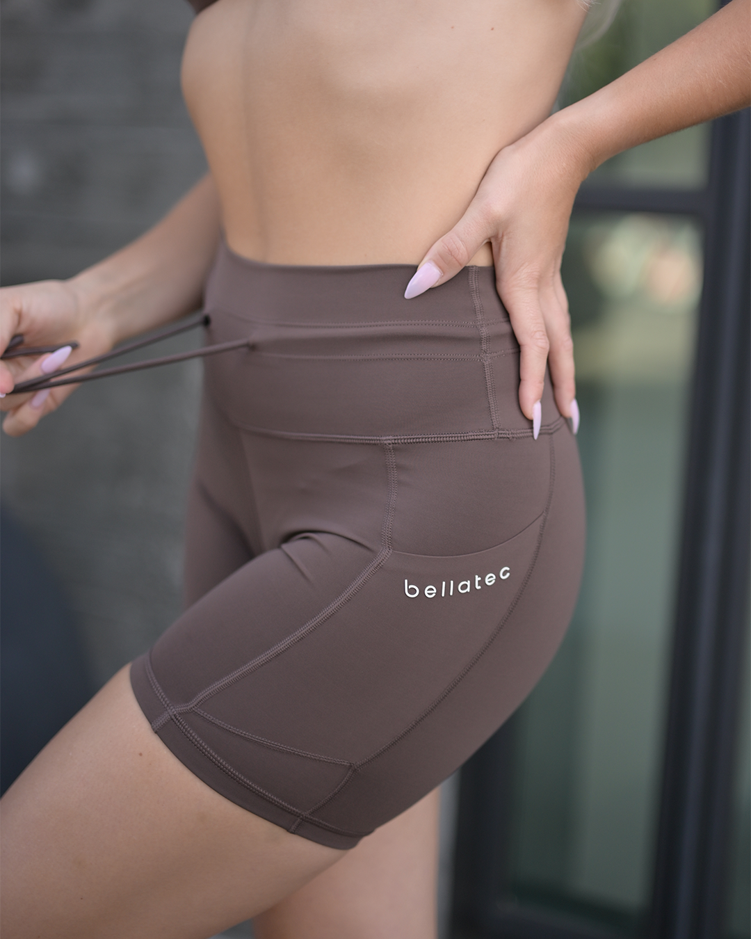 High-Rise Tie-Up Sculpting Shorts